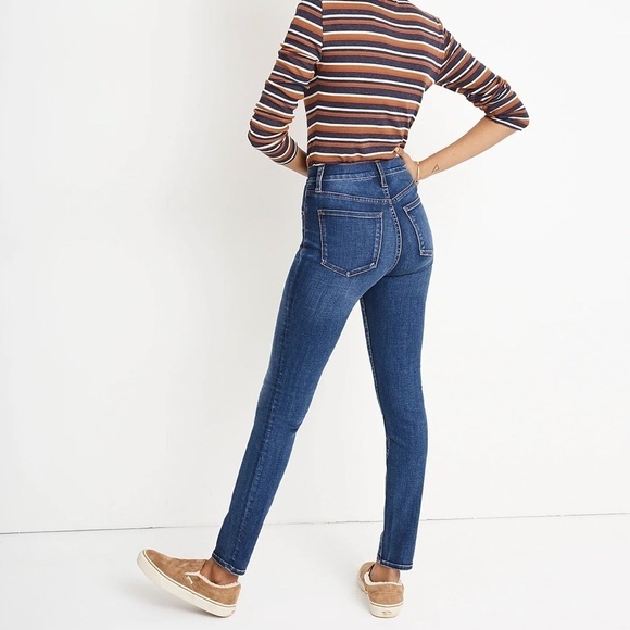Madewell 10” High Rise Skinny Jean Tarren Wash Thermolite Edition - 26 - Picture 1 of 9